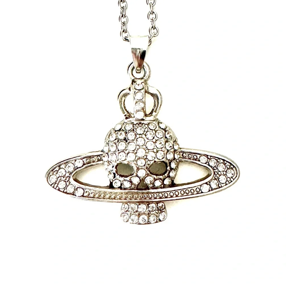 SILVER SKULL Necklace - Picture 3 of 6